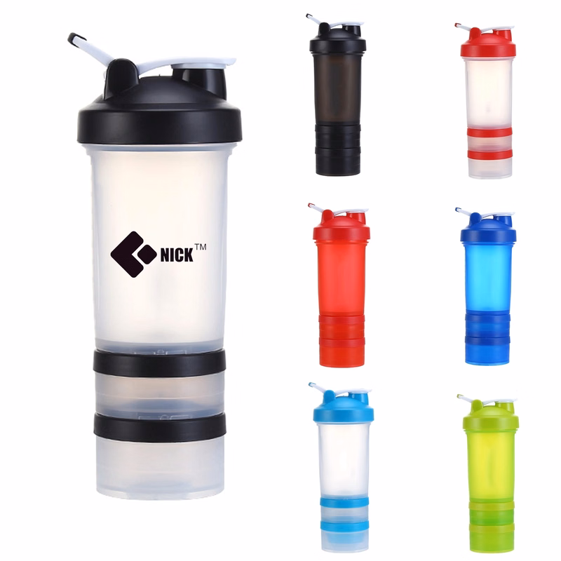 16 Oz Shake Bottle With Storage Organizer