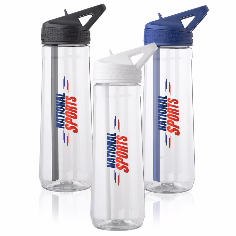 30 oz. Fitness Plastic Water Bottle with Sip Straw