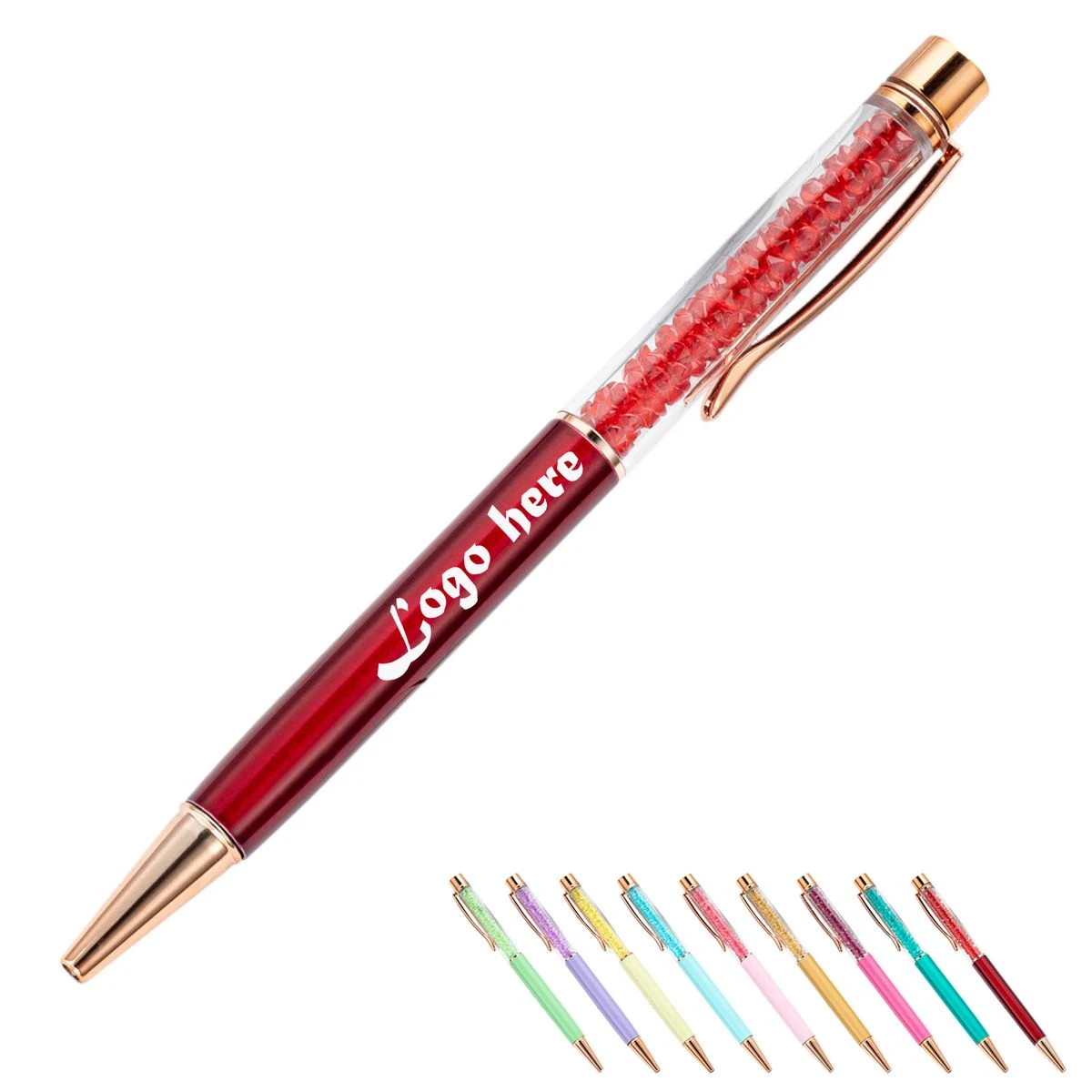 Multi-Color Rotating Rhinestone Pen 1