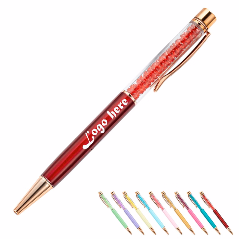 Multi-Color Rotating Rhinestone Pen