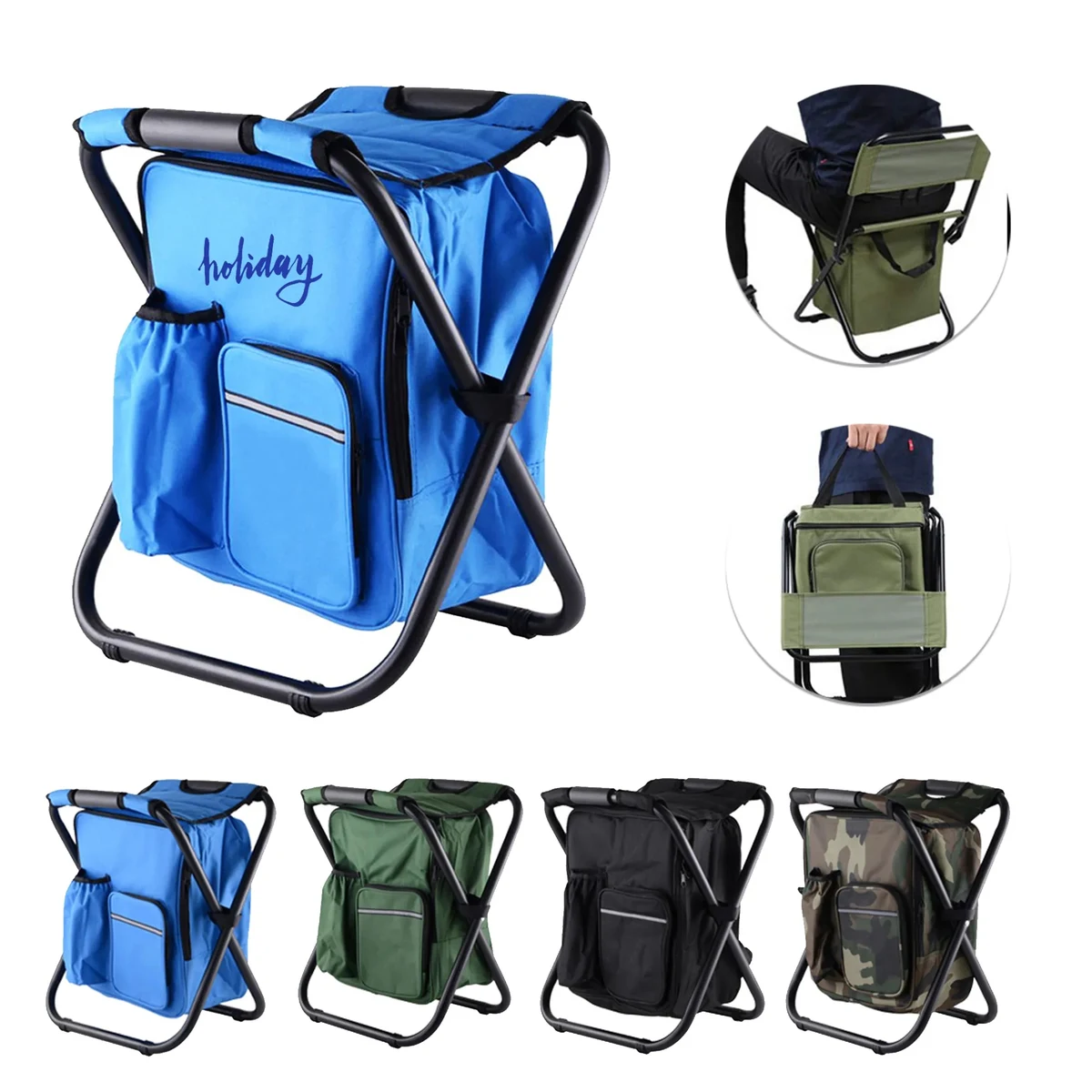 Beach Chair with Cooler Bag 1