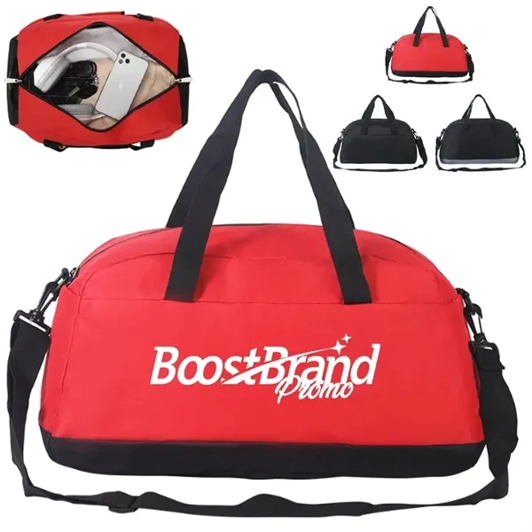 Custom Lightweight Sports Duffel Bag with Adjustable Shoulder Strap — Gym & Travel 1