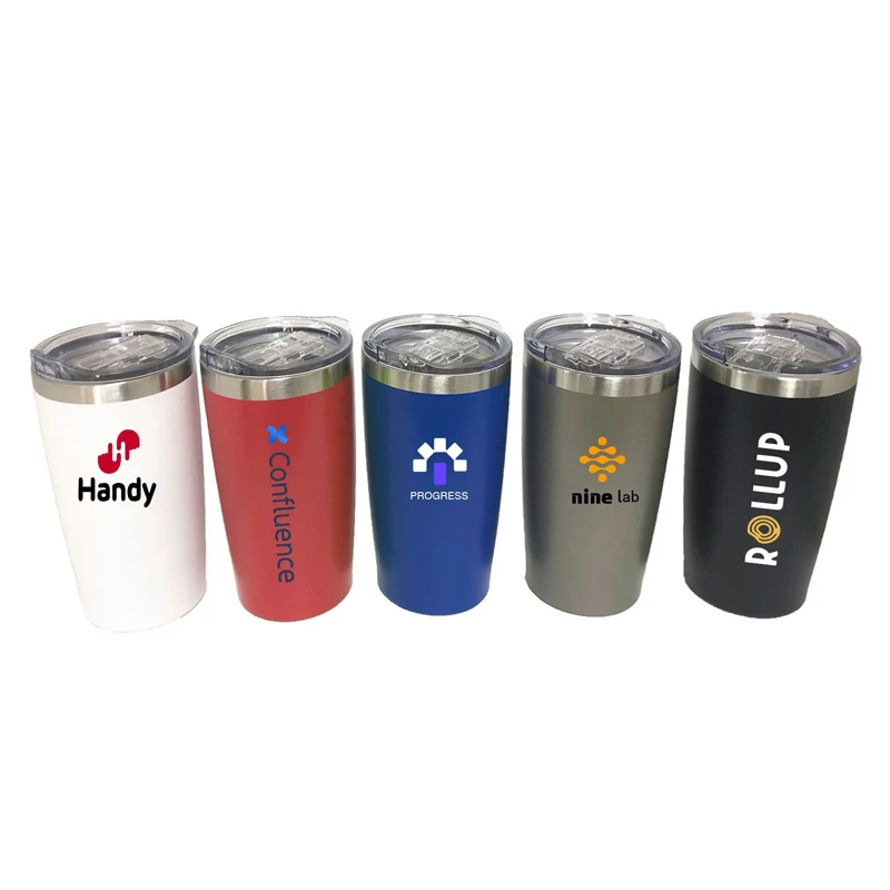 Double Wall Stainless Steel Matte Tumbler, 20 oz. 1