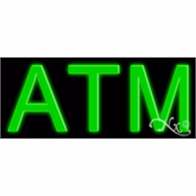 ATM Economic Neon Sign