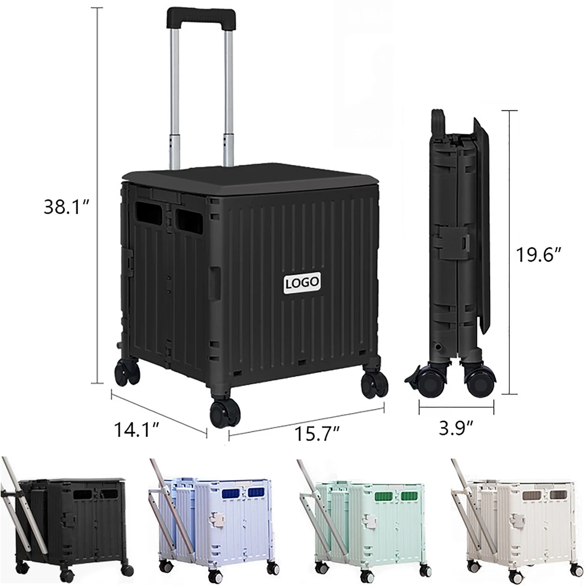 Collapsible Crate Trolley MOQ 10PCS 1