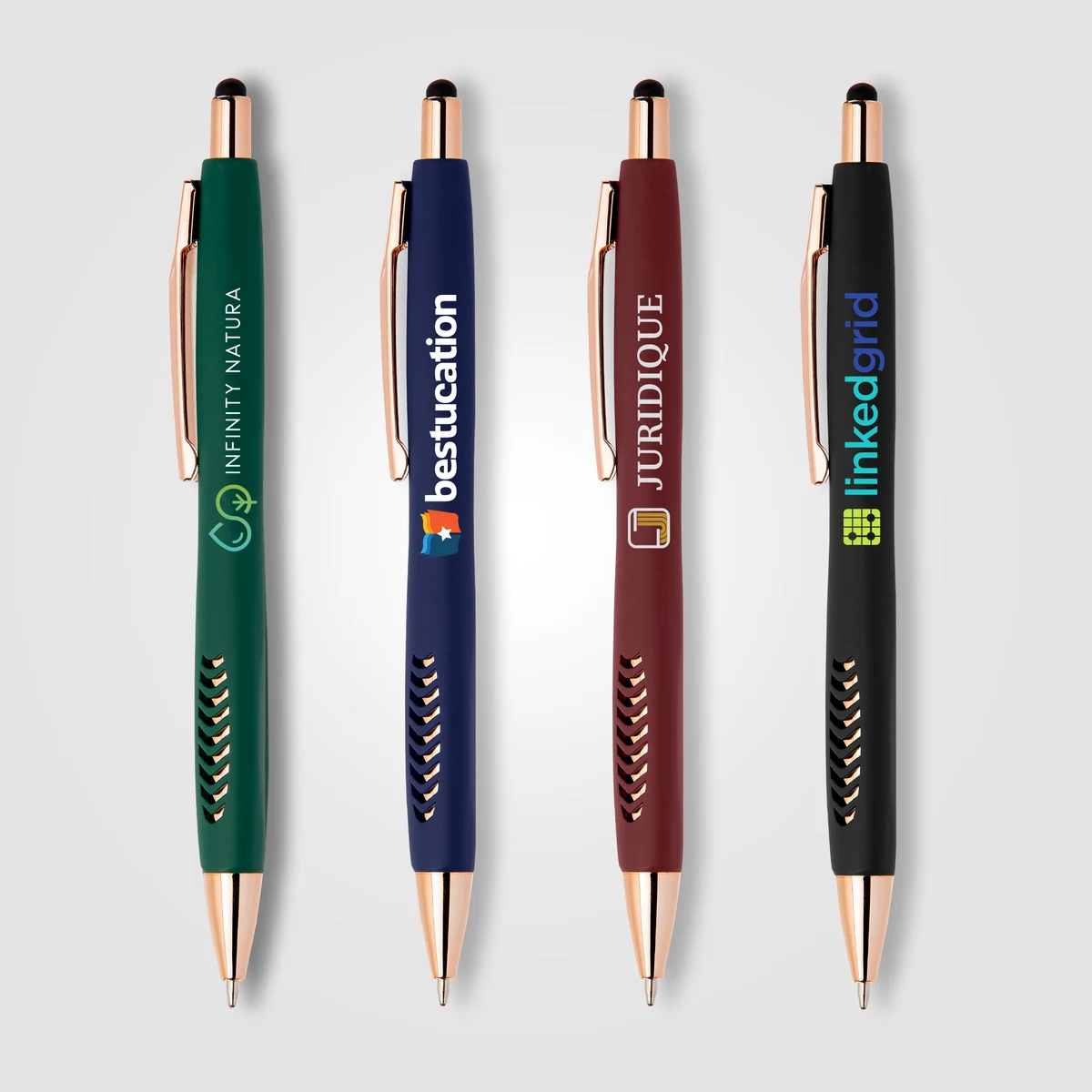 Avalon Softy Rose Gold Pen w/ Stylus 1