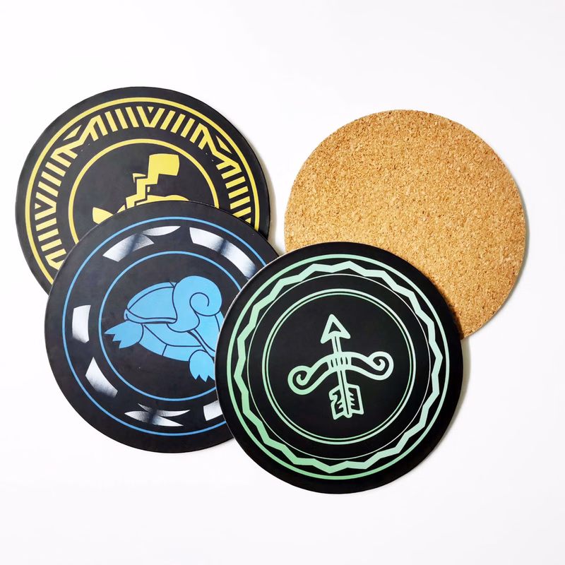 Personalized Cork Insulated Drink Coaster
