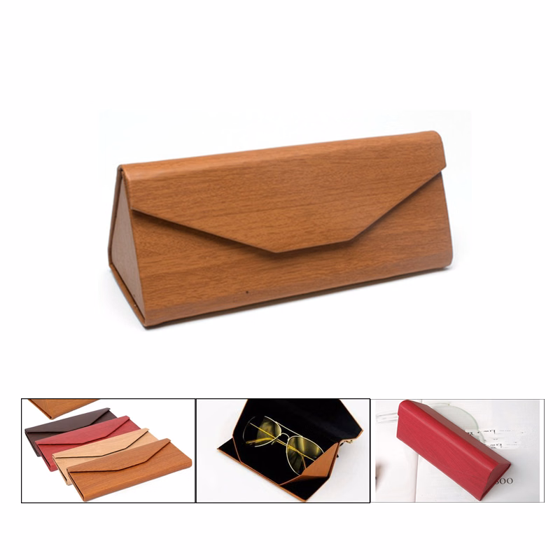 Foldable Triangular Eyeglass Sunglass Case