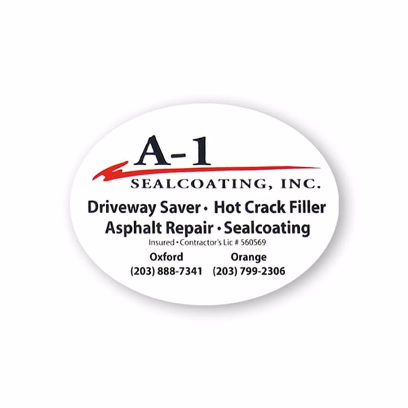 3" X 4" Oval Vinyl Refrigerator Magnet - 20mil