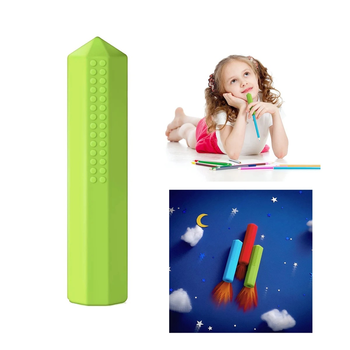 0.59 x 2.56 Inches Sensory Chew Pencil Top Hat 1