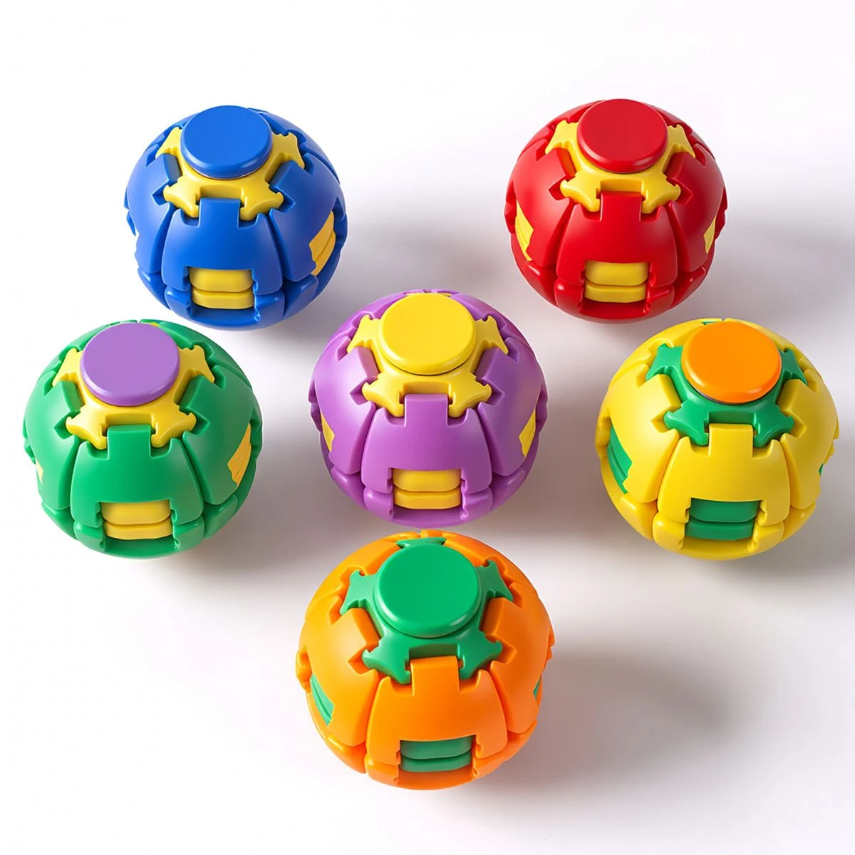 Press-to-Spin Stress Relief Fidget Ball 1