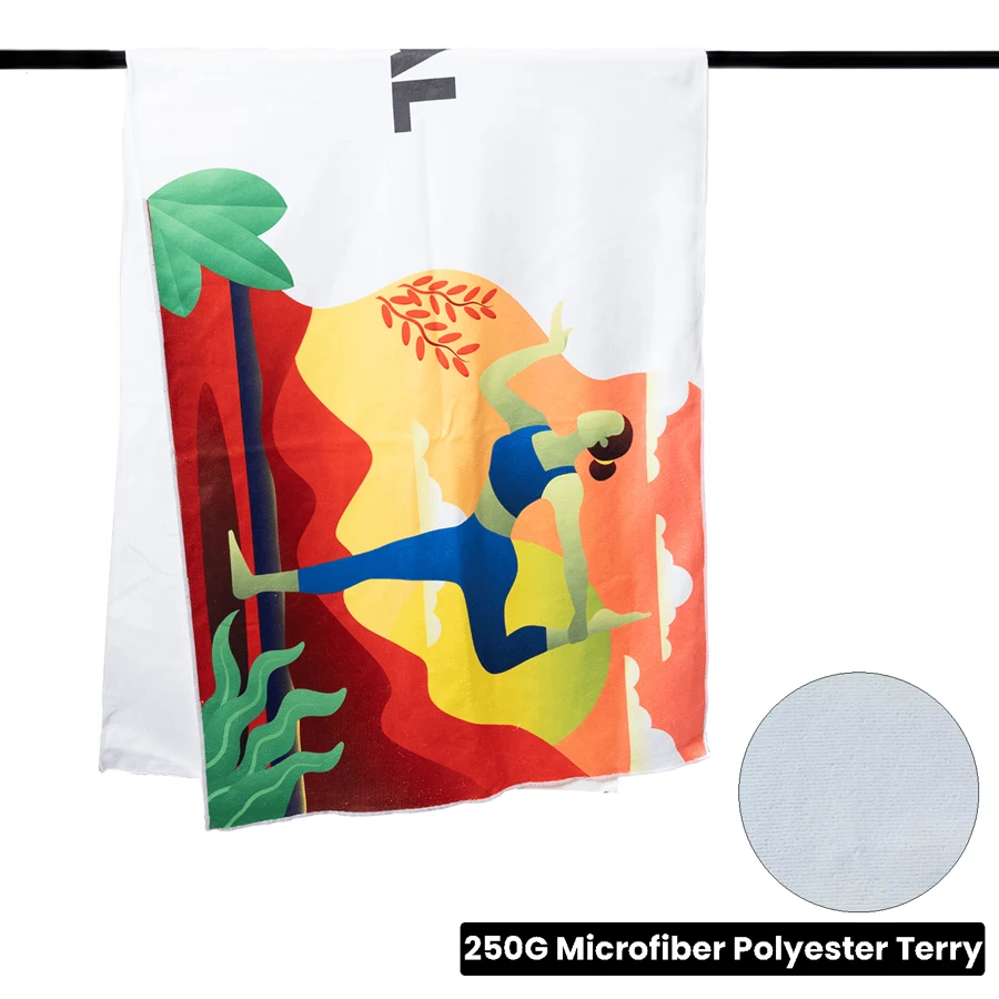 Microfiber Terry Yoga Mat Towel - 24" x 68" 1