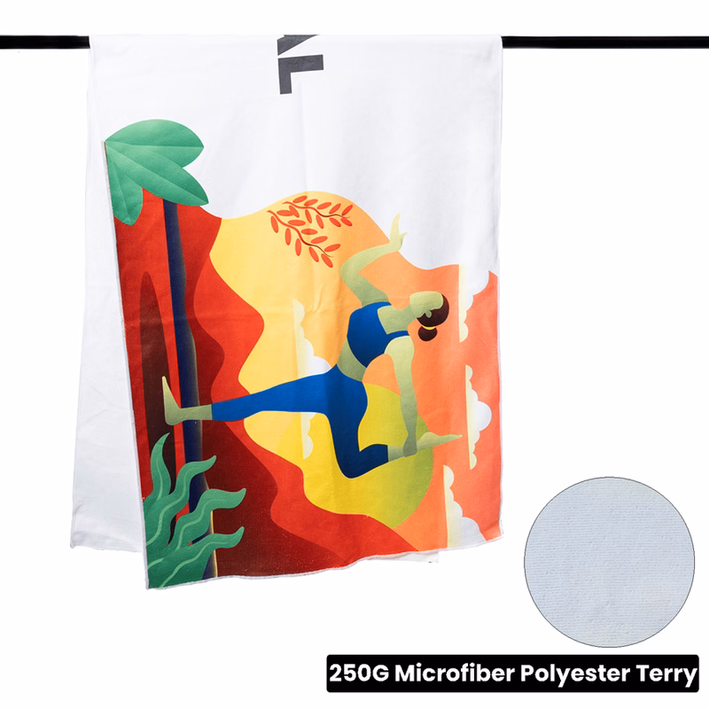 Microfiber Terry Yoga Mat Towel - 24" x 68"