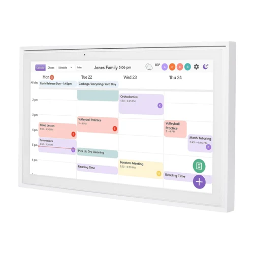 Skylight 15in Digital Calendar - White 1