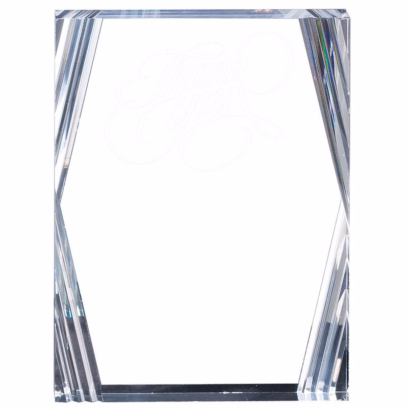 6" X 8" Clear Desk Award
