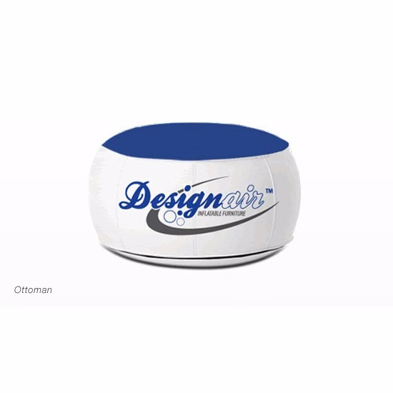 Design-Air™ air blown ottoman Inflatable Ottoman, White