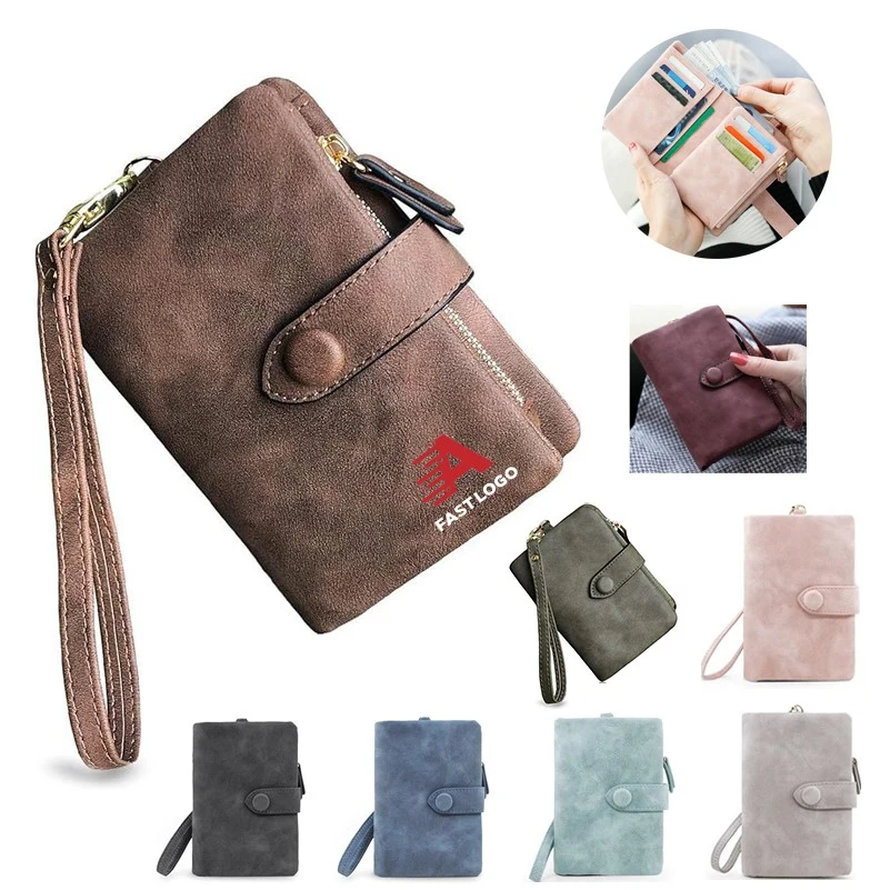 Women's Small Bifold PU Leather Wallets 1