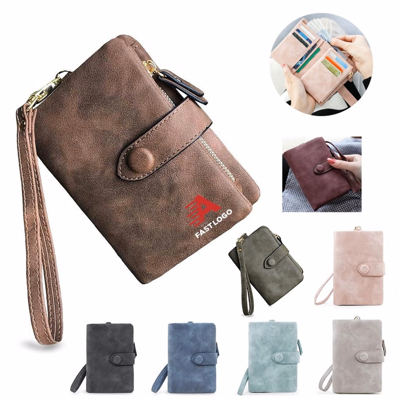 Women's Small Bifold PU Leather Wallets