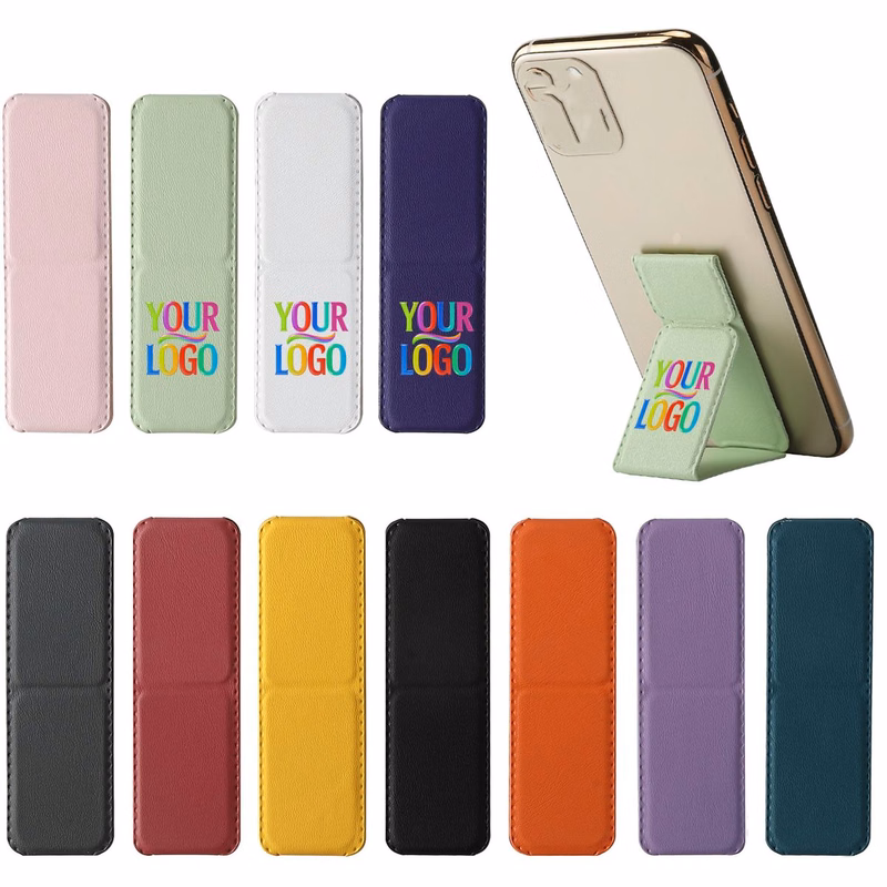 Custom PU Leather Phone Back Kickstand