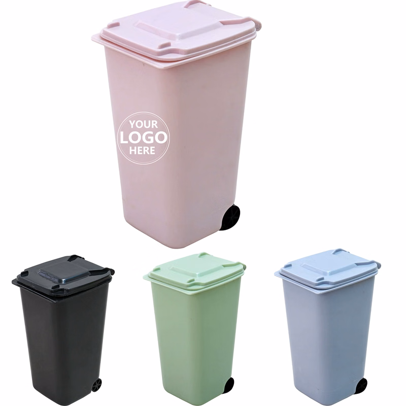 Mini Desktop Plastic Trash Can