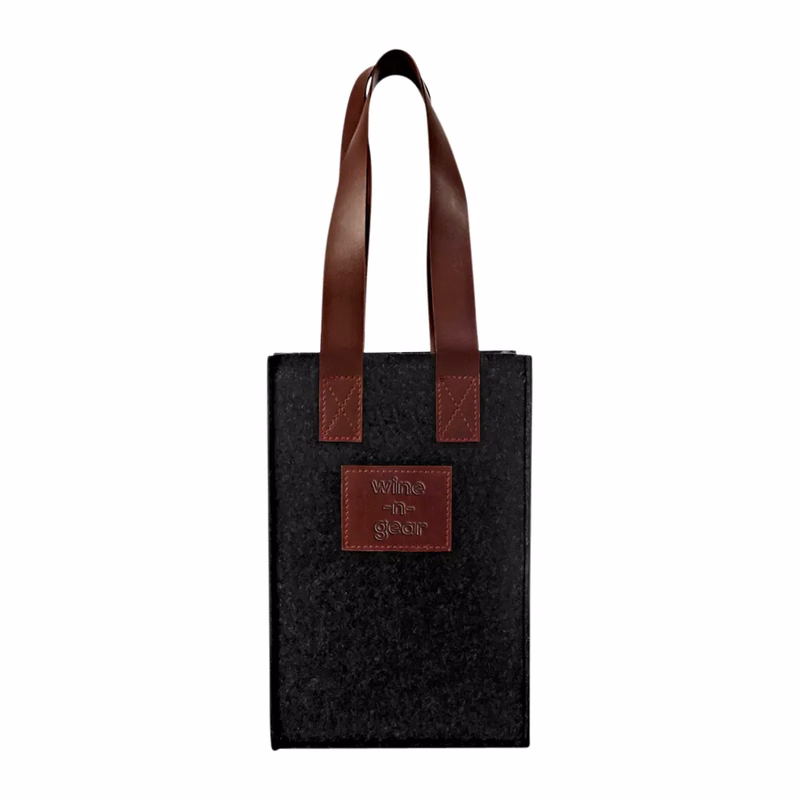 2-Bottle Felt Wine Tote