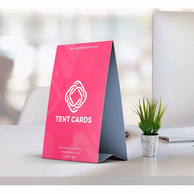 Tent cards (5inchs x 7.5inchs)
