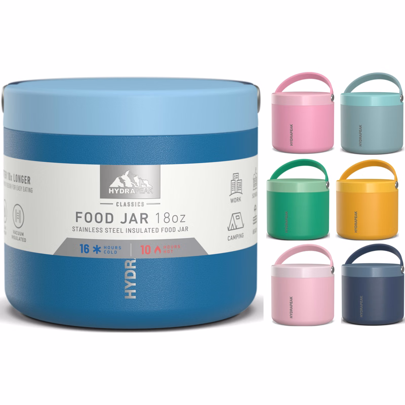 18 oz Hydrapeak Thermos Foodie Jar LIFETIME WARRANTY!