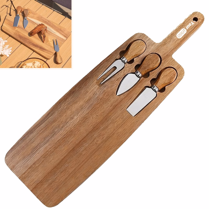 Wood Cheese Board Set of 4
