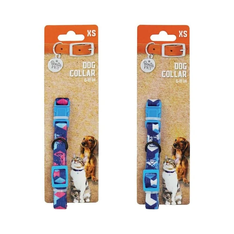 Printed Dog Collars - Extra Small 1