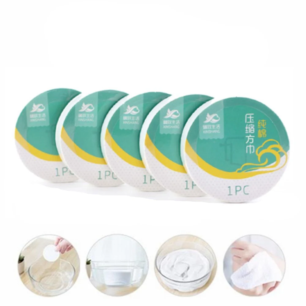 Disposable Compressed Travel Square Towel 1