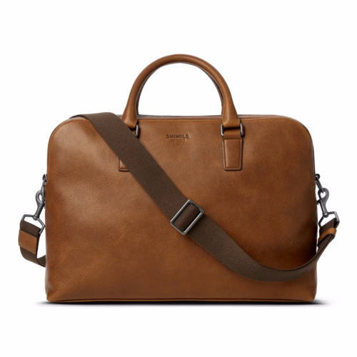 Shinola Double Zip Briefcase