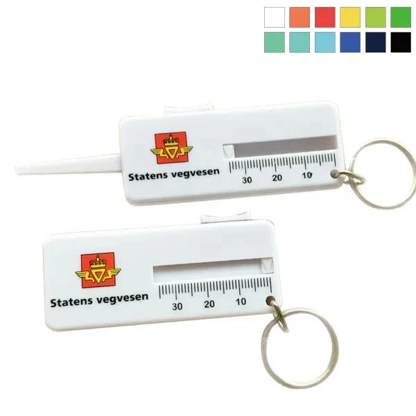 Tyre Tread Depth Gauge Keychain 1