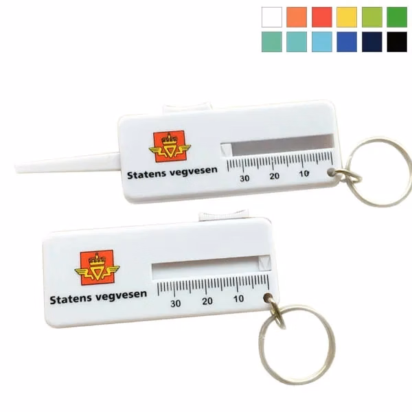 Tyre Tread Depth Gauge Keychain