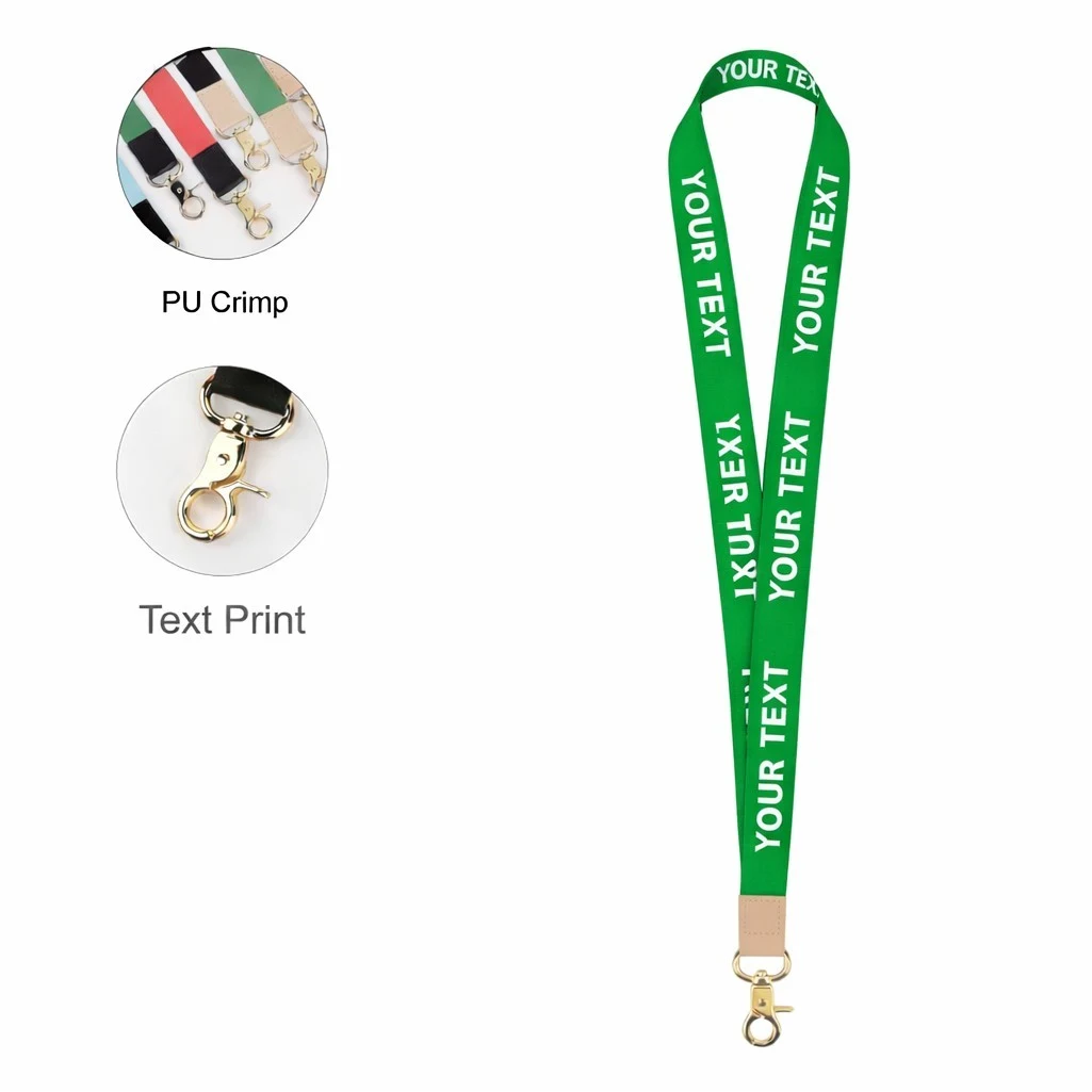 Lanyard w/ PU Crimp & Optional Clamp 1