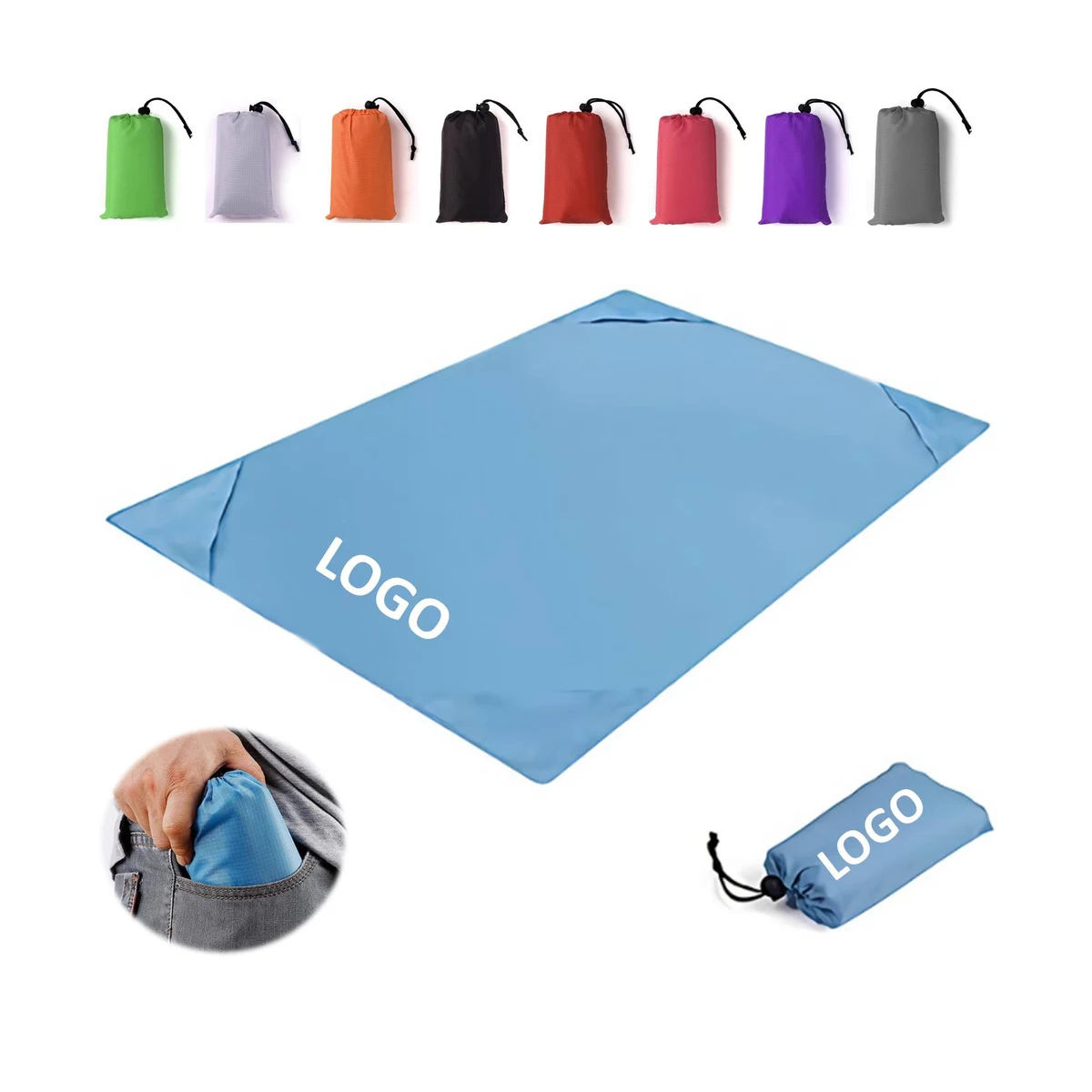 Portable Folding Beach Mat Picnic Blanket 1
