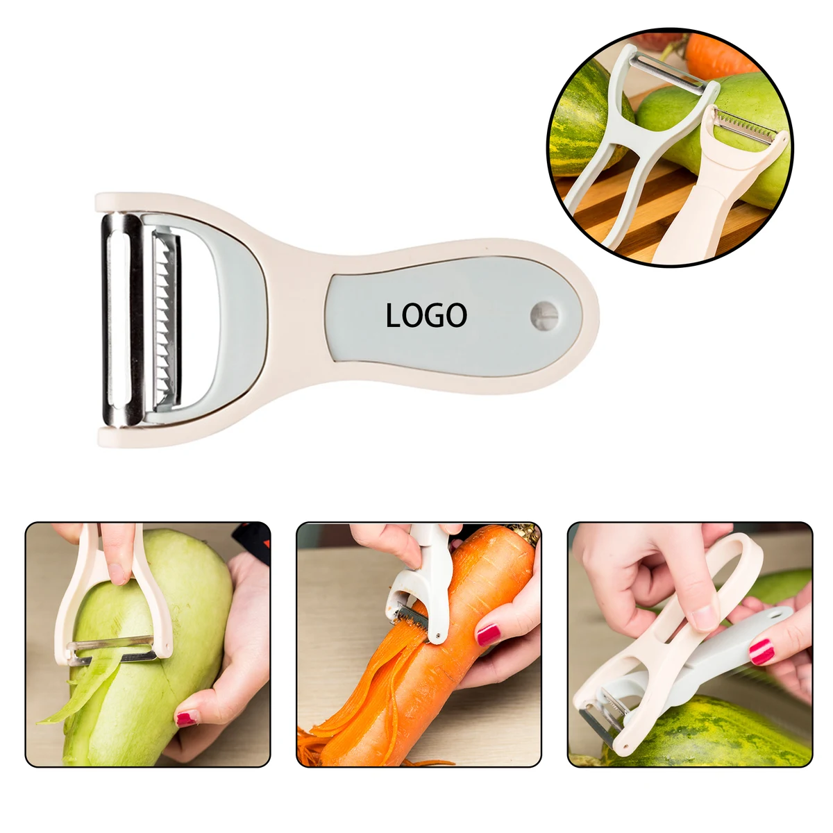 2-in-1 Peeler and Grater 1