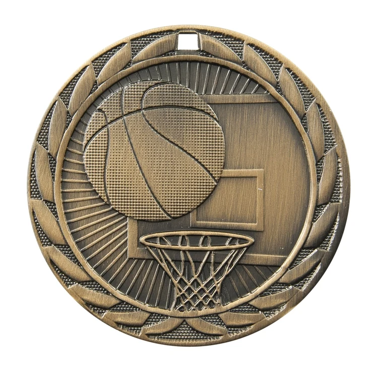 Basketball Fe Iron Medal 2" 1