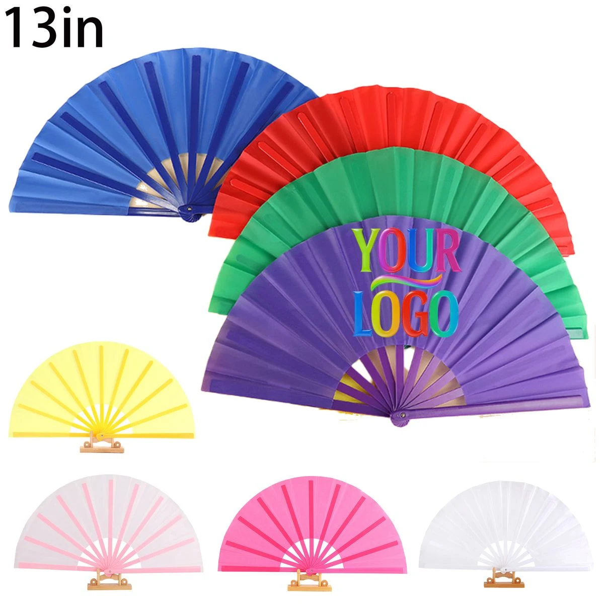13 Inch Polyester Summer Folding Noisy Fan 1