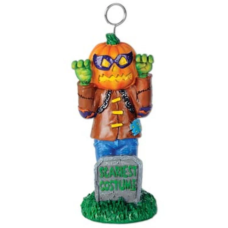 Scariest Trophy Photo/ Balloon Holder Pumpkin Head Figure 1