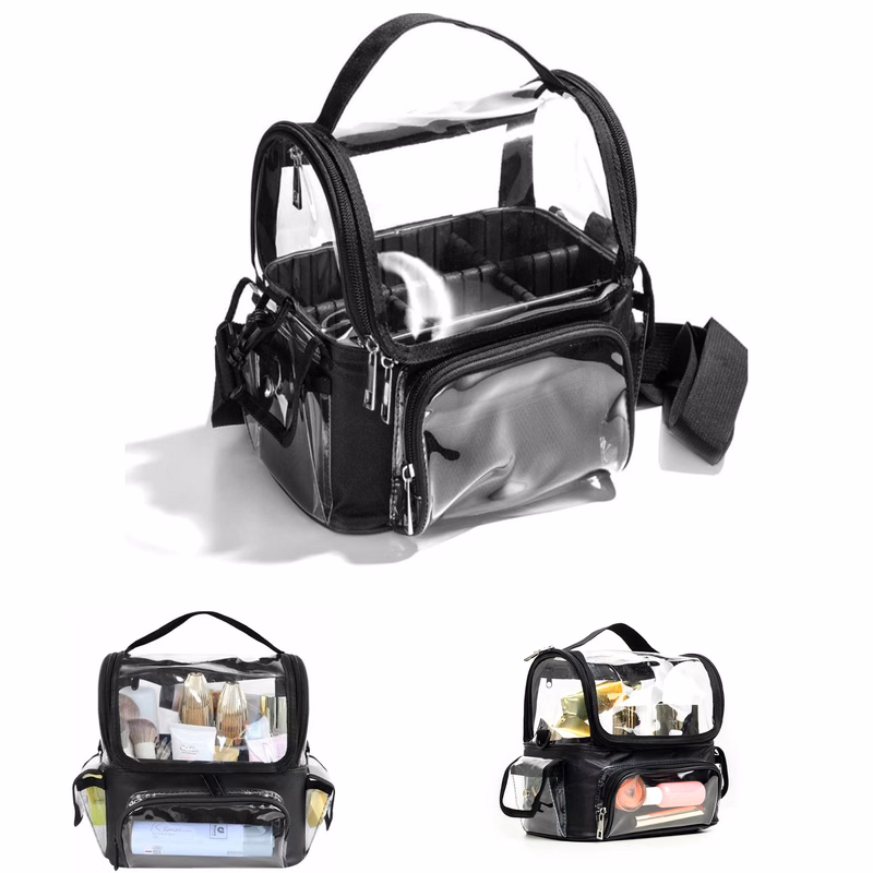 Transparent PVC Clear Travel Makeup Brush Holder