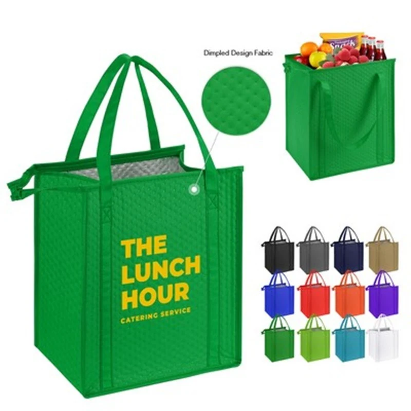 Non-Woven Insulated Tote Bag W/ Zipper Closure 1