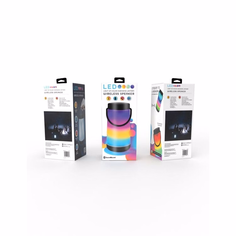 Lantern Wireless Speaker - RGB Lighting Black