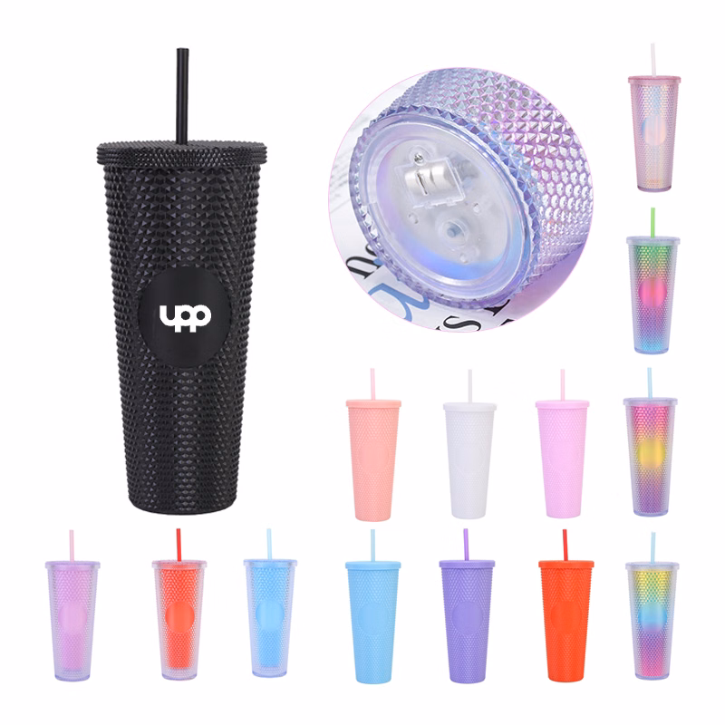 Creative Matte Color Changing Tumbler With Straw And Lid