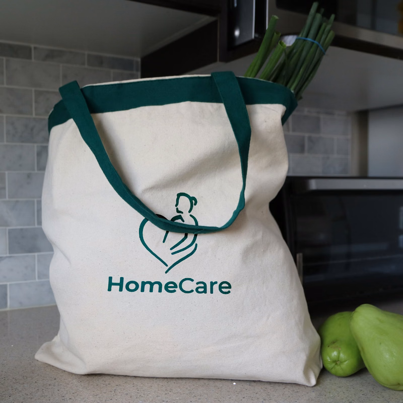 10 oz Cotton Canvas Tote Bag: 17.5" W X 16" H