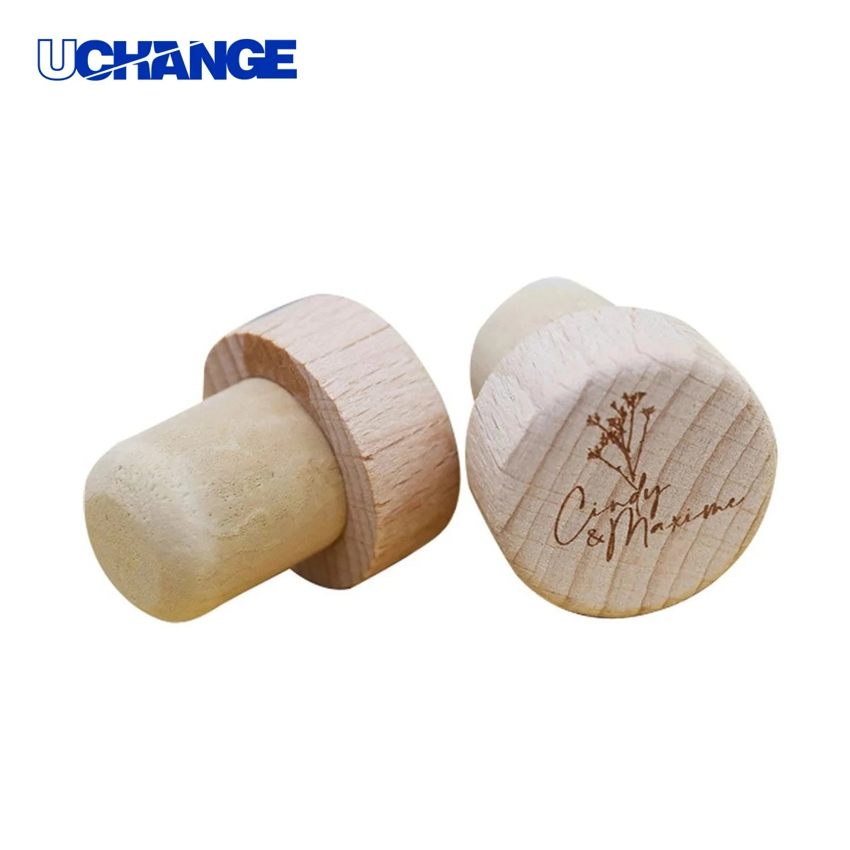 Natural Wood Wine Stopper Cork for Bottles 1