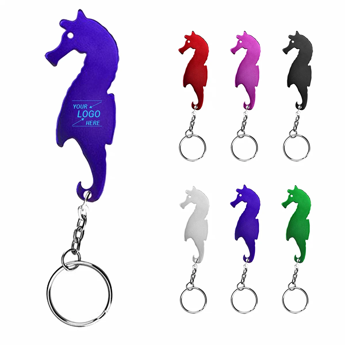 Seahorse Bottle Opener Keychain 1