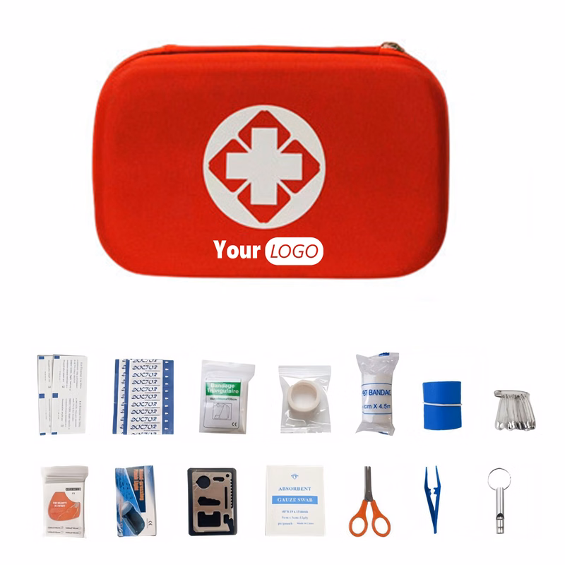18-Piece Portable Emergency First Aid Kit