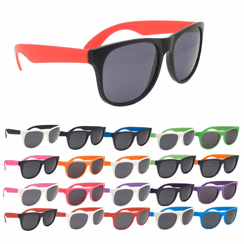 Two-Tone Rubberized Sunglasses
