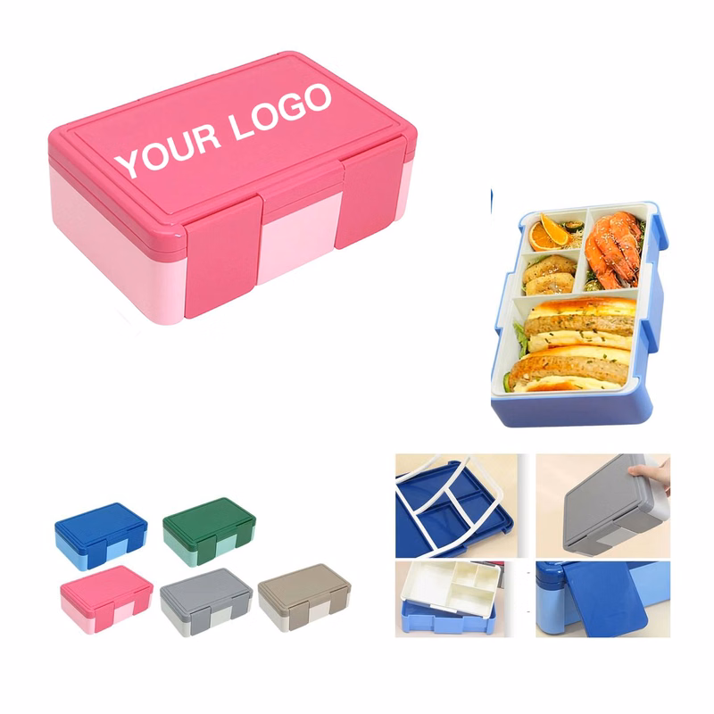 Bento Lunch Container with Built In Utensils