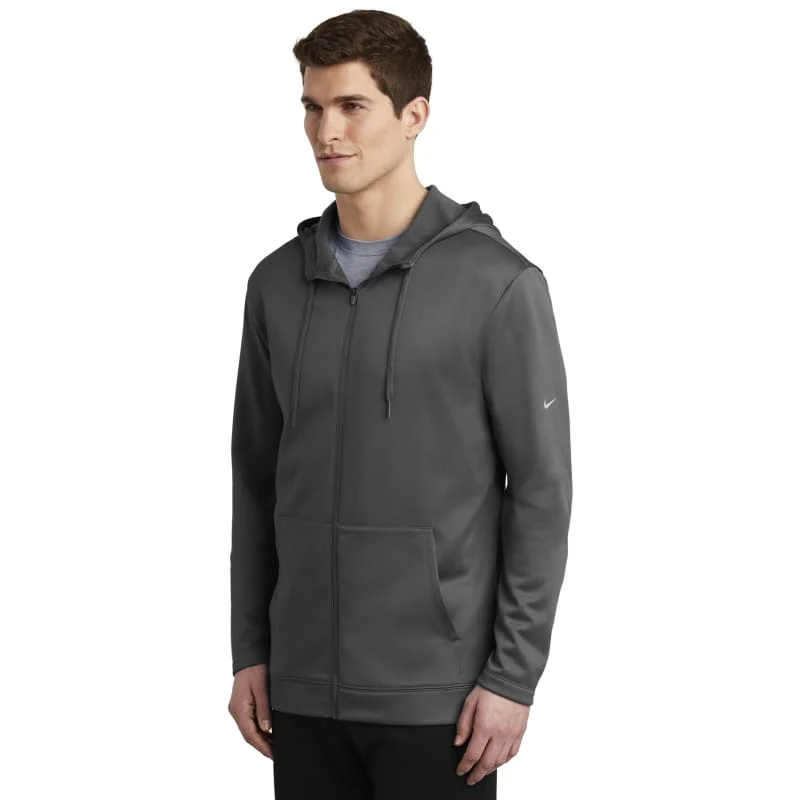 Nike Therma-FIT Full-Zip Fleece Hoodie., custom hoodie or sweatshirt with logo imprint 1